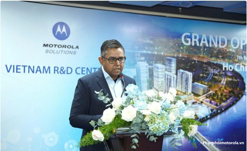Ông Mahesh Saptharishi, Phó Chủ tịch điều hành kiêm Giám đốc Công nghệ của Motorola Solutions phá